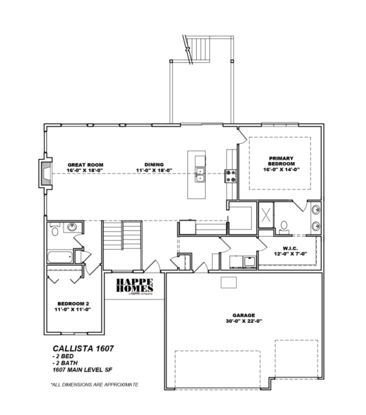 Callista 1607 Floor Plan by Happe Homes