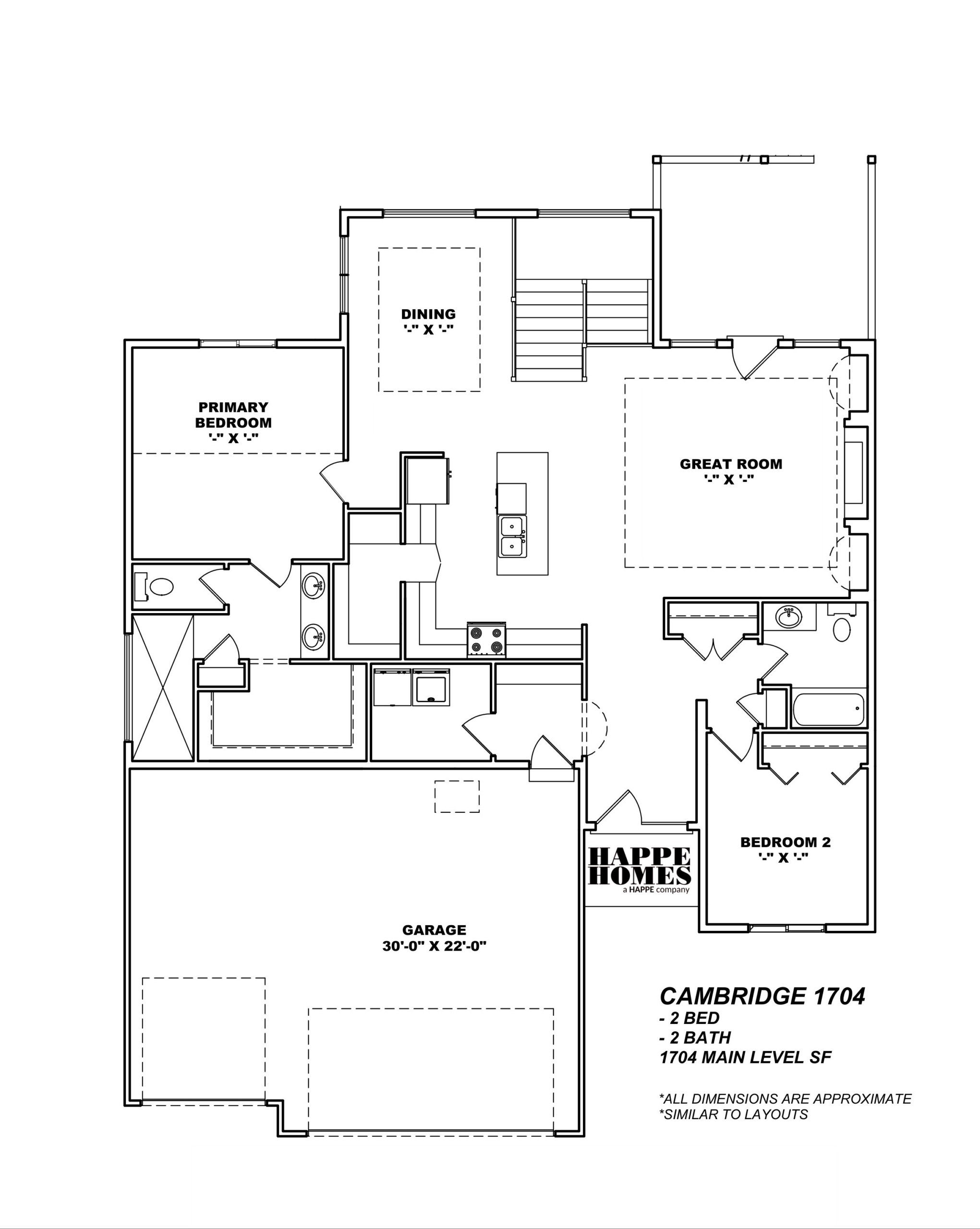 Cambridge 1704 - Happe Homes Popular Floor Plans
